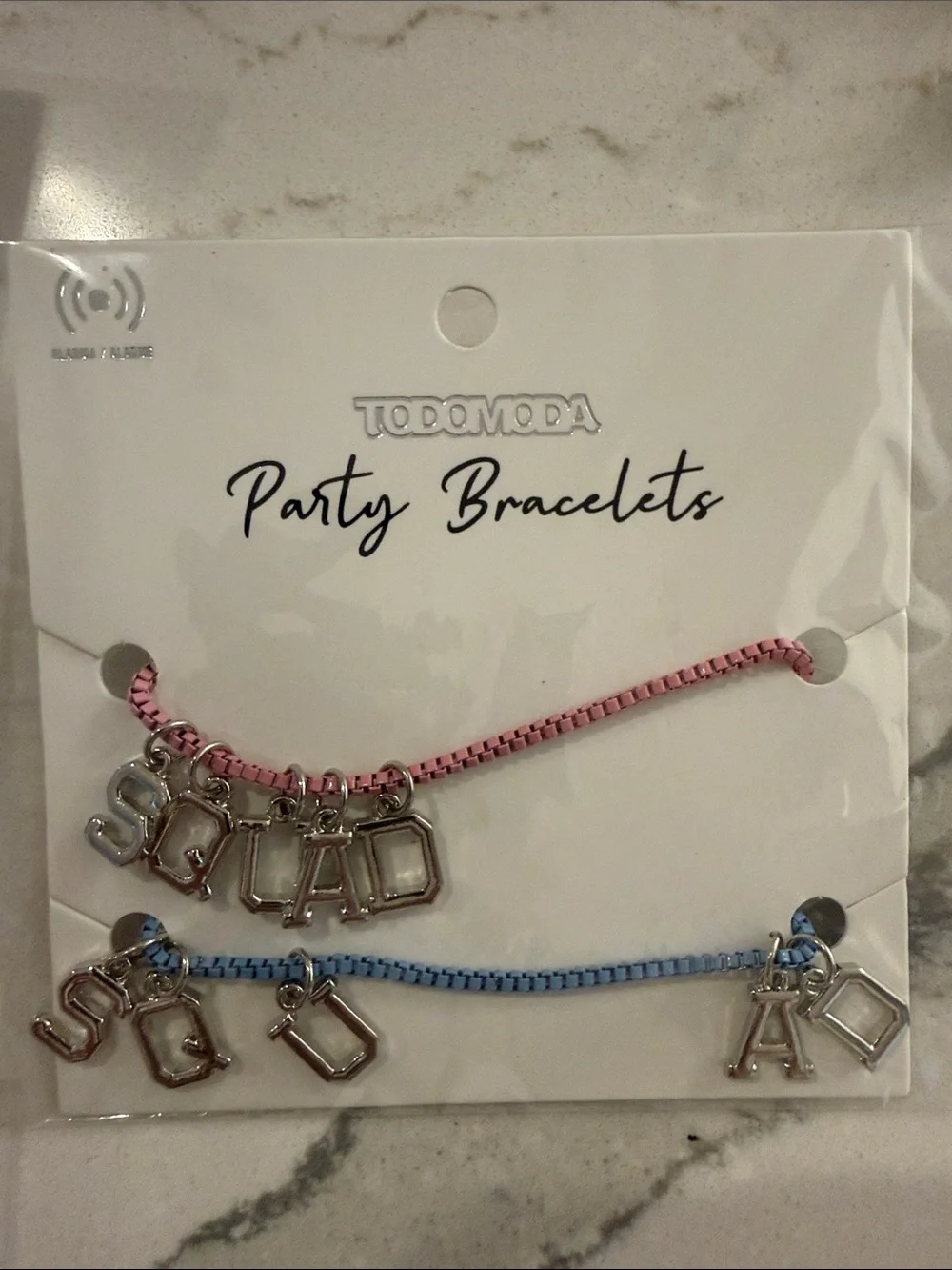 Assorted Pink & Blue Girls' Jewelry Set (Bracelets, Necklaces, Earrings)